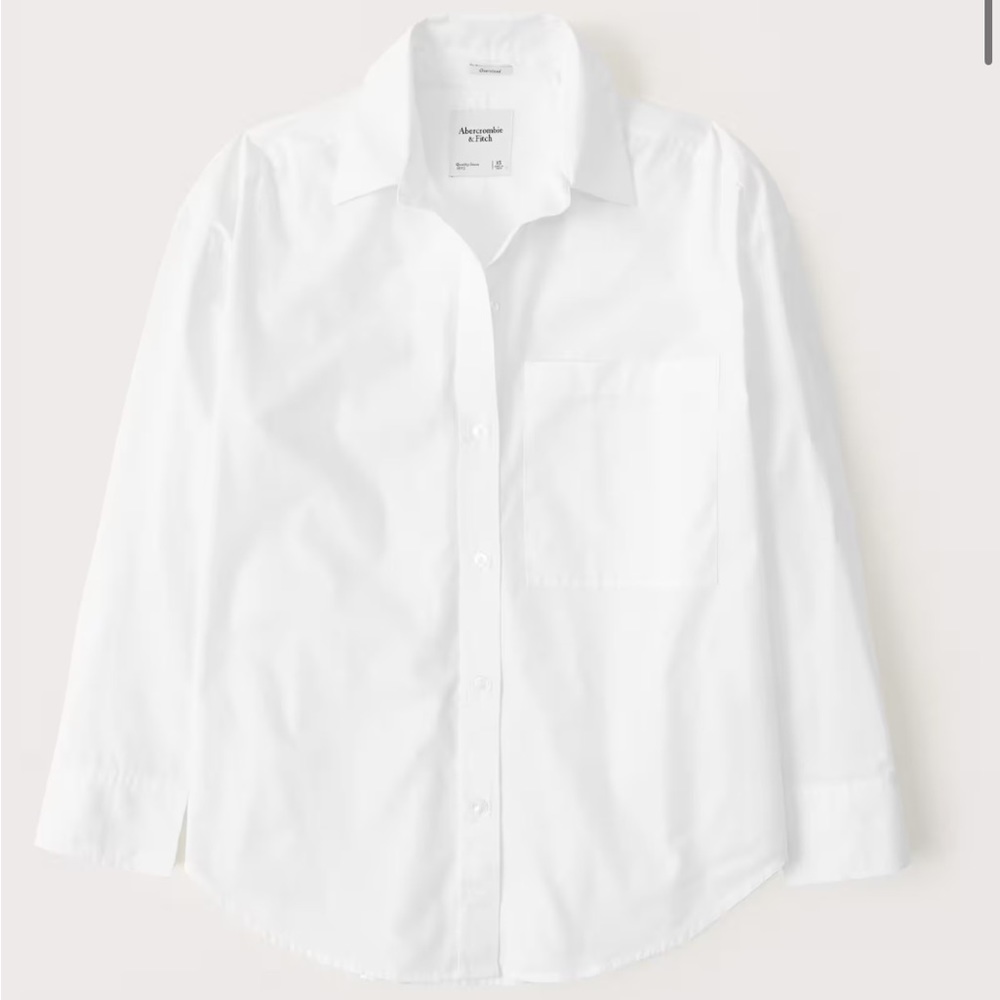 Abercrombie & Fitch Oversized Poplin Button-Up Shirt [NEW WITHOUT TAGS]